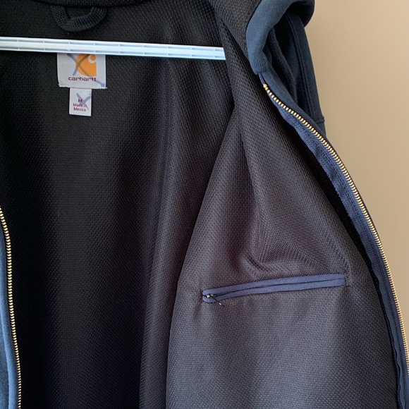 SOLD - Carhartt Men's Mid-weight Lined Water Repellent Sweatshirt Rain Defender - Picture 7 of 9